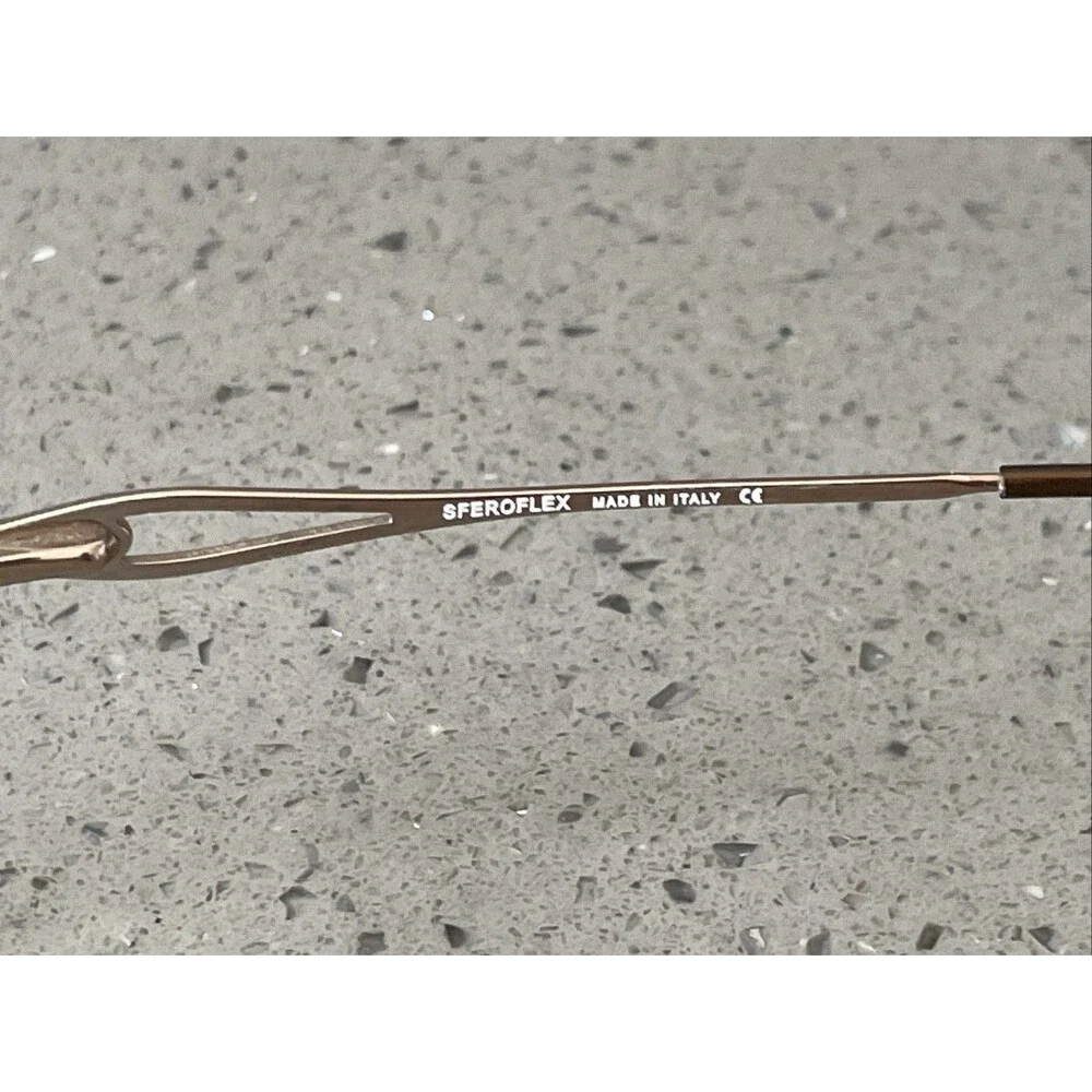 Sferoflex Eyeglasses Frames ONLY 2503-B 267 Rose Gold Half Rim Oval 49-18-130